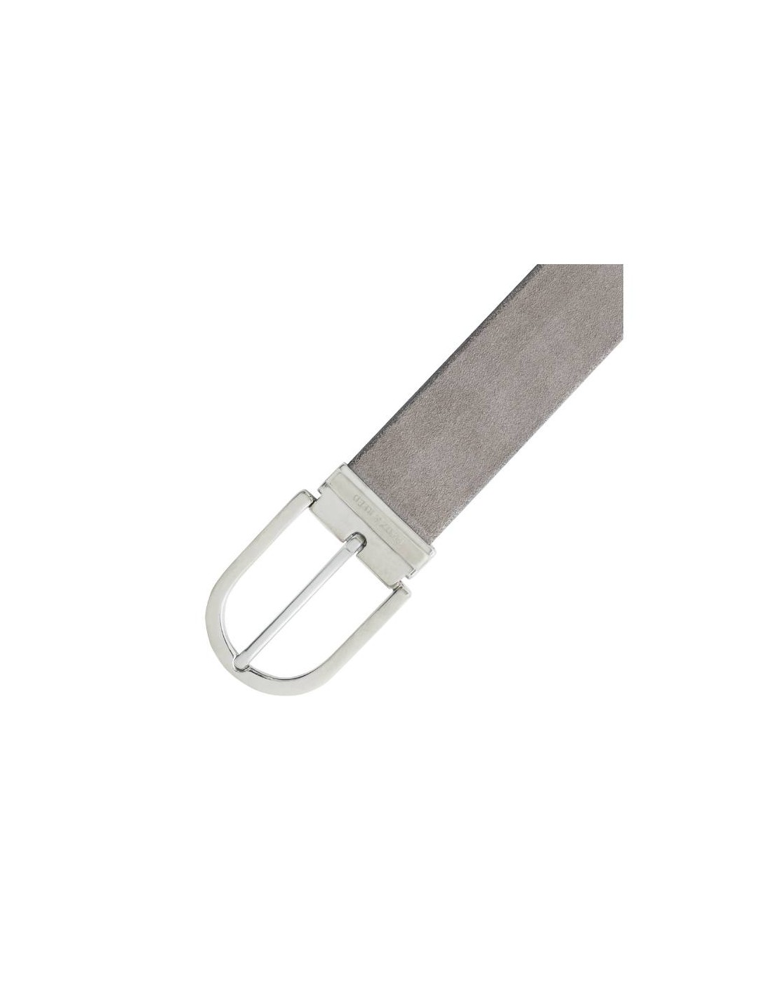 ortiz & reed Cinturón de ante liso color gris En oferta