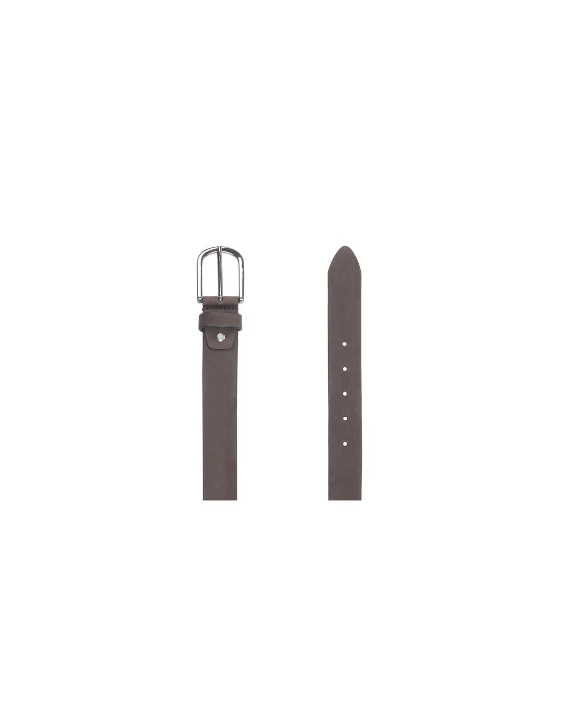 ortiz & reed Cinturón de nobuck liso color marrón B-NORTE-MARRON Ofertas especiales