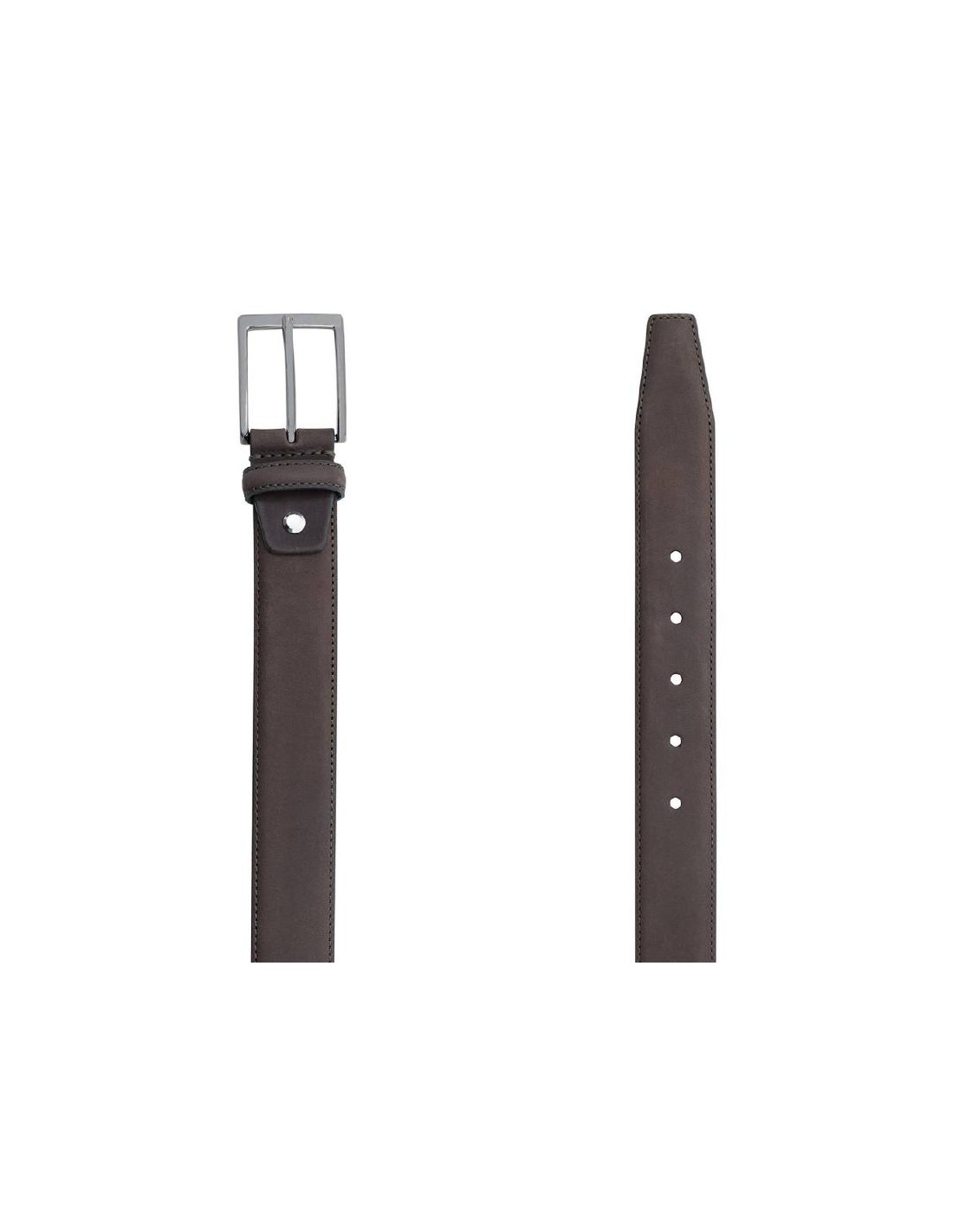 ortiz & reed Cinturón de nobuck liso color marrón B-NORTI-MARRON Grandes ahorros