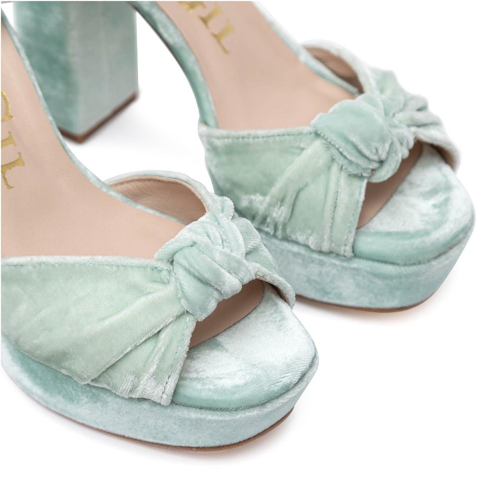 ﻿paco gil ALANA MINT VELVET Tienda de fábrica
