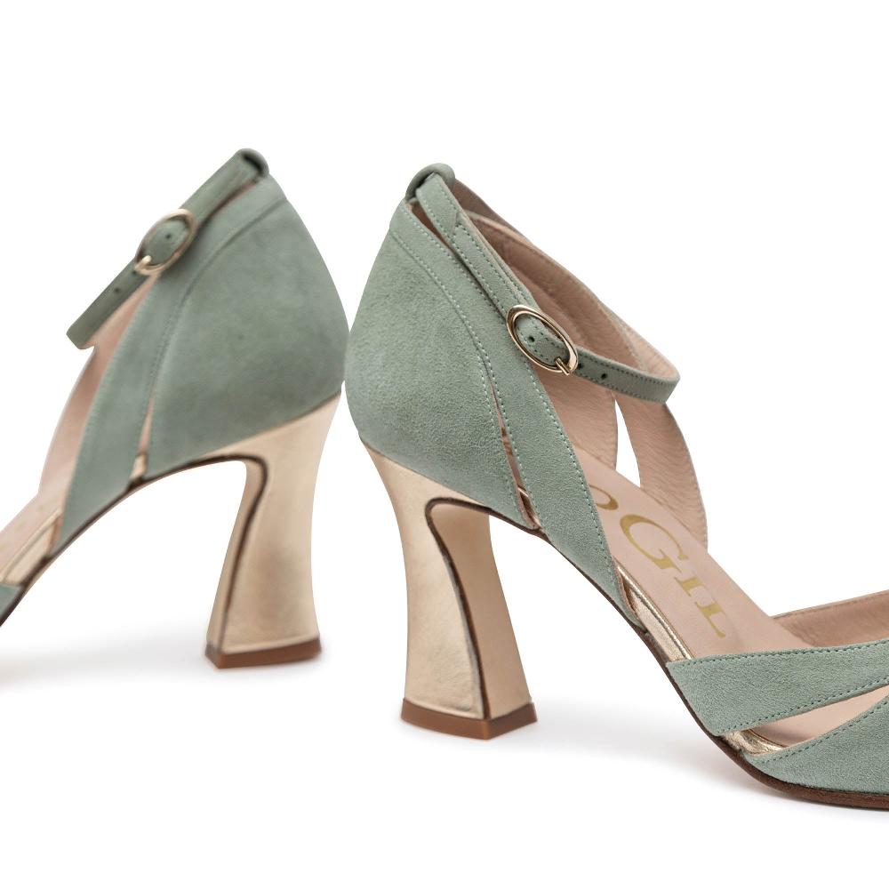 paco gil HAZEL MINT SUEDE Libre de impuestos