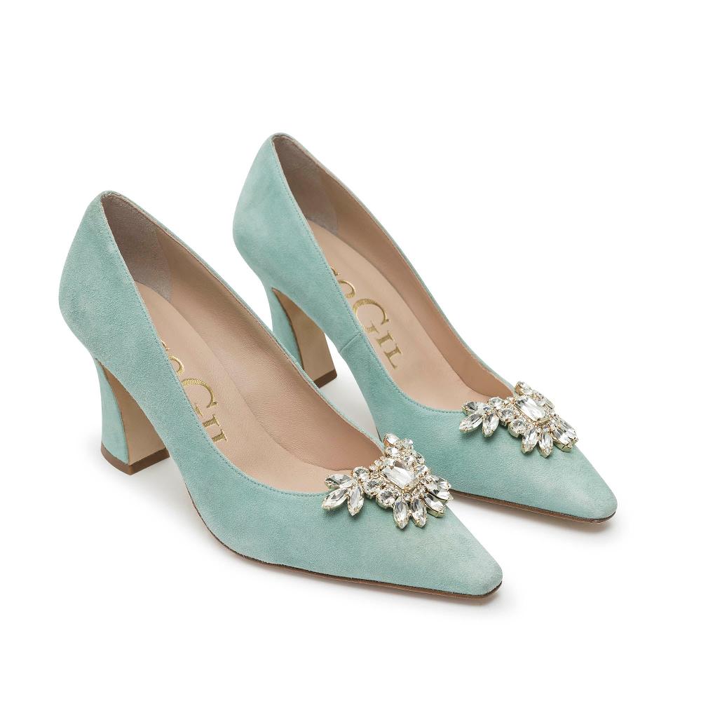 paco gil ISABEL AGUAMARINE SUEDE Precios de Black Friday
