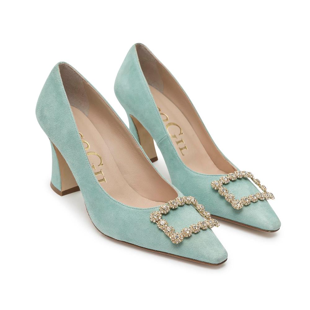 paco gil FRANCISCA AGUAMARINE SUEDE Descuento por venta flash