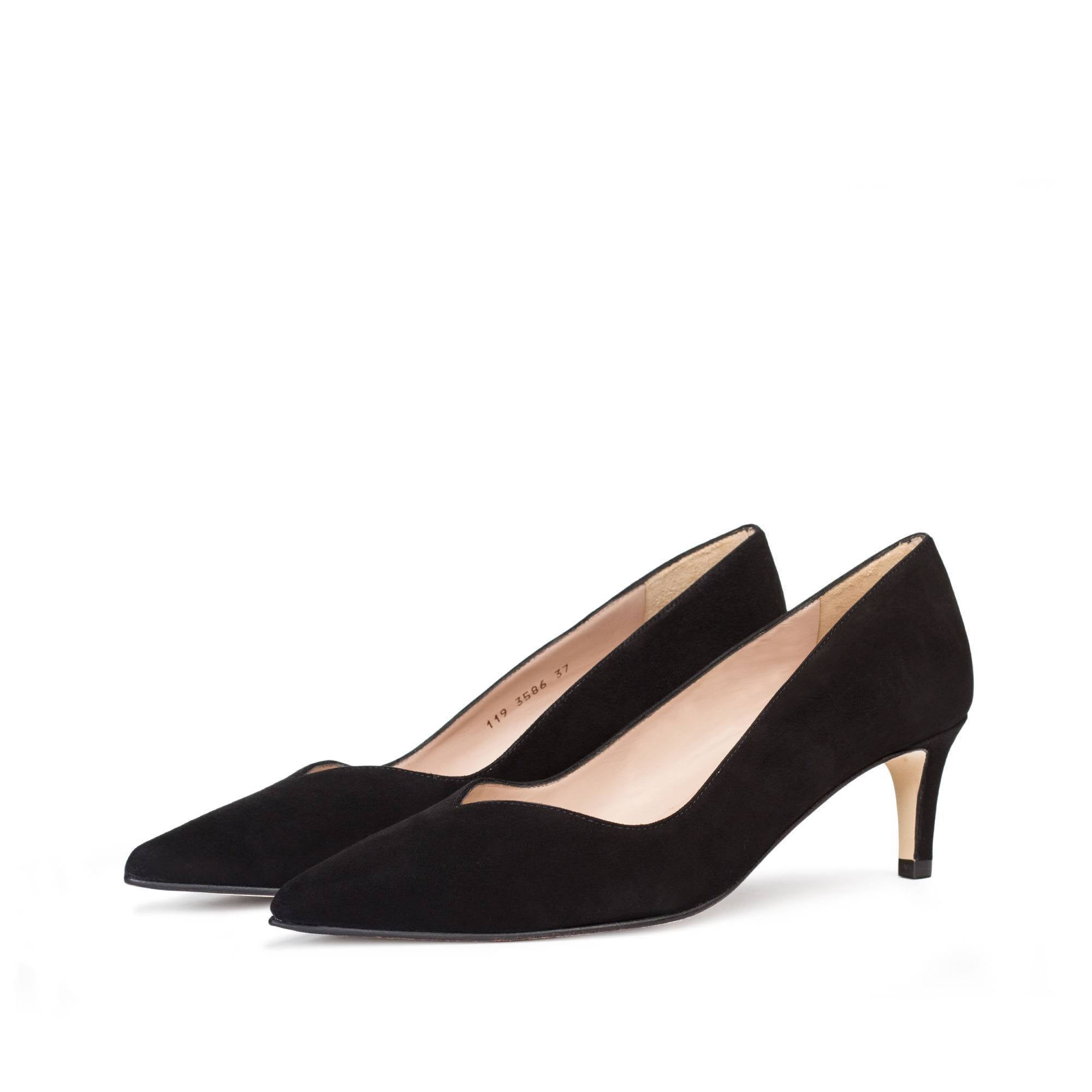 paco gil VIOLETA BLACK SUEDE Venta caliente