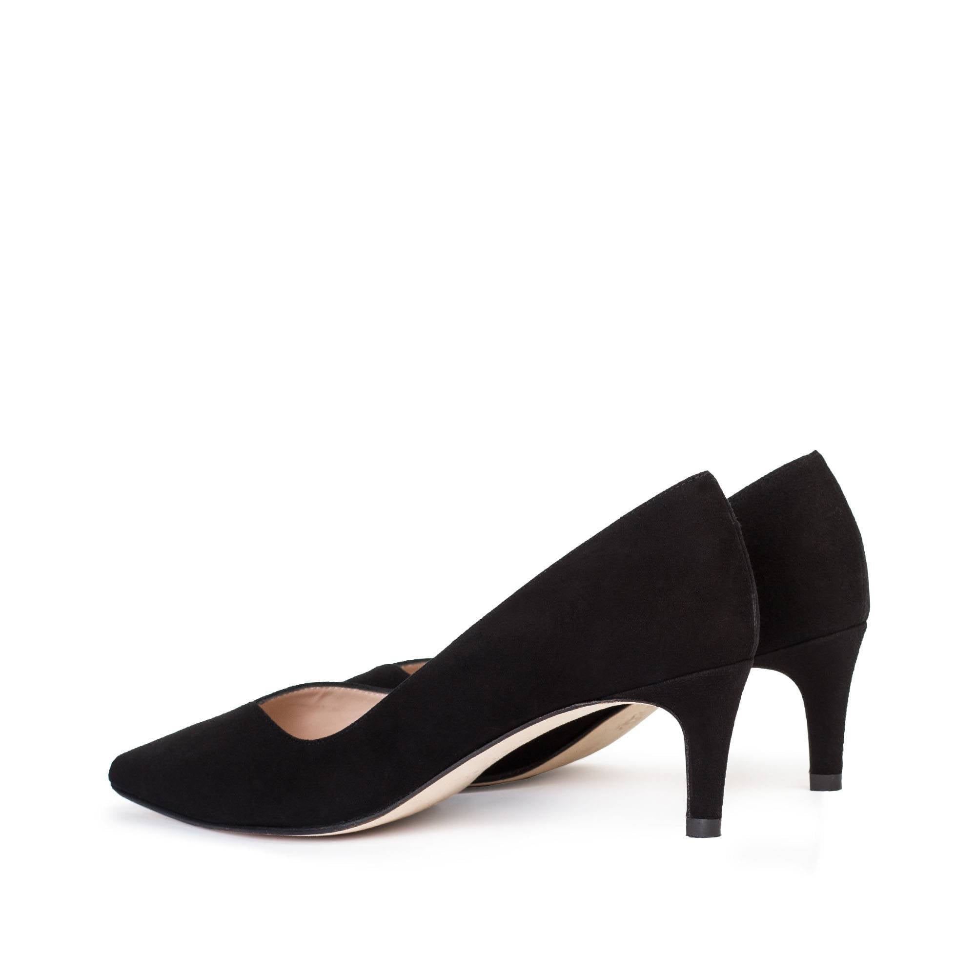 paco gil VIOLETA BLACK SUEDE Venta caliente