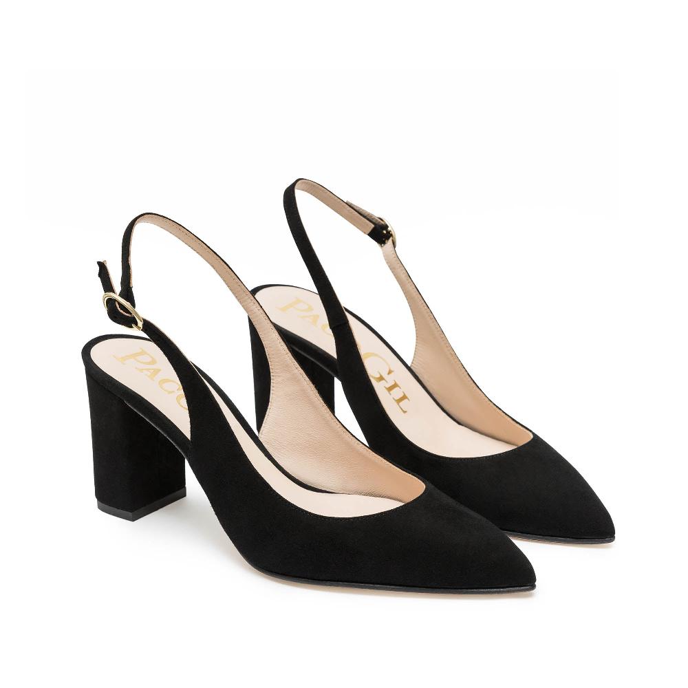 paco gil SIBILLA BLACK SUEDE Rebajas de fábrica