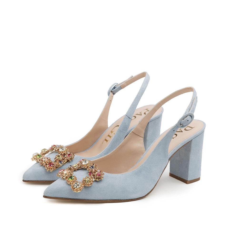 paco gil SELENE AZURE SUEDE Oferta especial