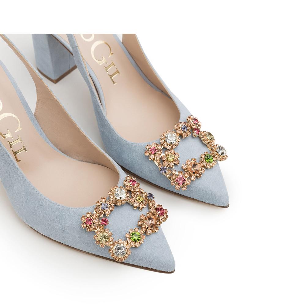 paco gil SELENE AZURE SUEDE Oferta especial