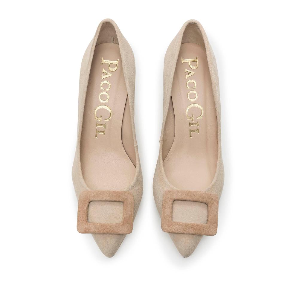 paco gil TERESA BEIGE SUEDE Envío gratis