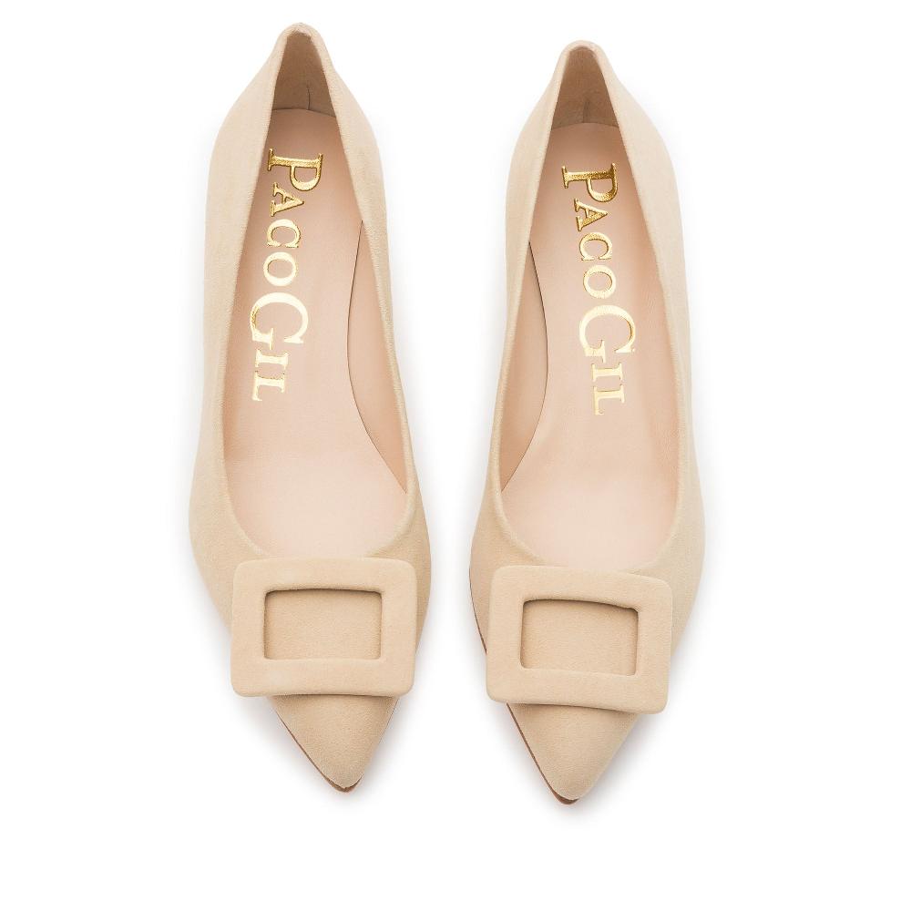 paco gil SANDRITA BEIGE SUEDE Precio de fábrica