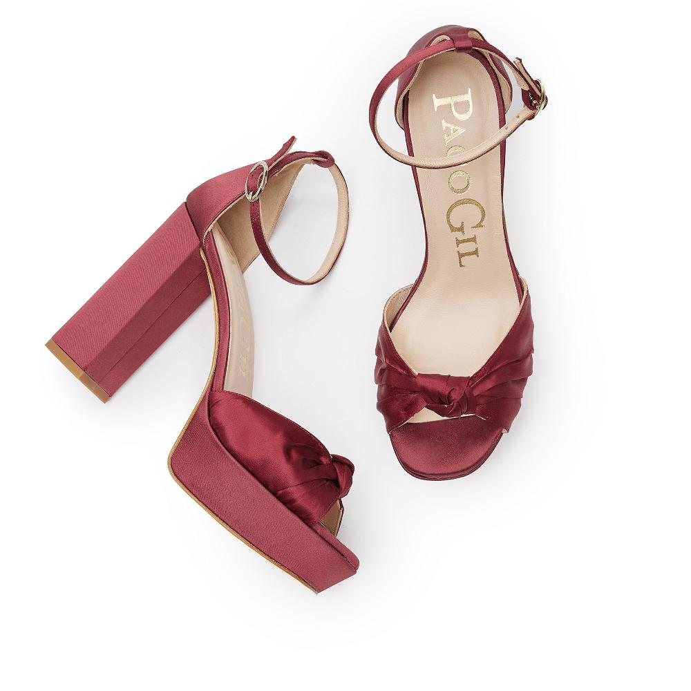 paco gil ALANA WINE SATIN Tienda