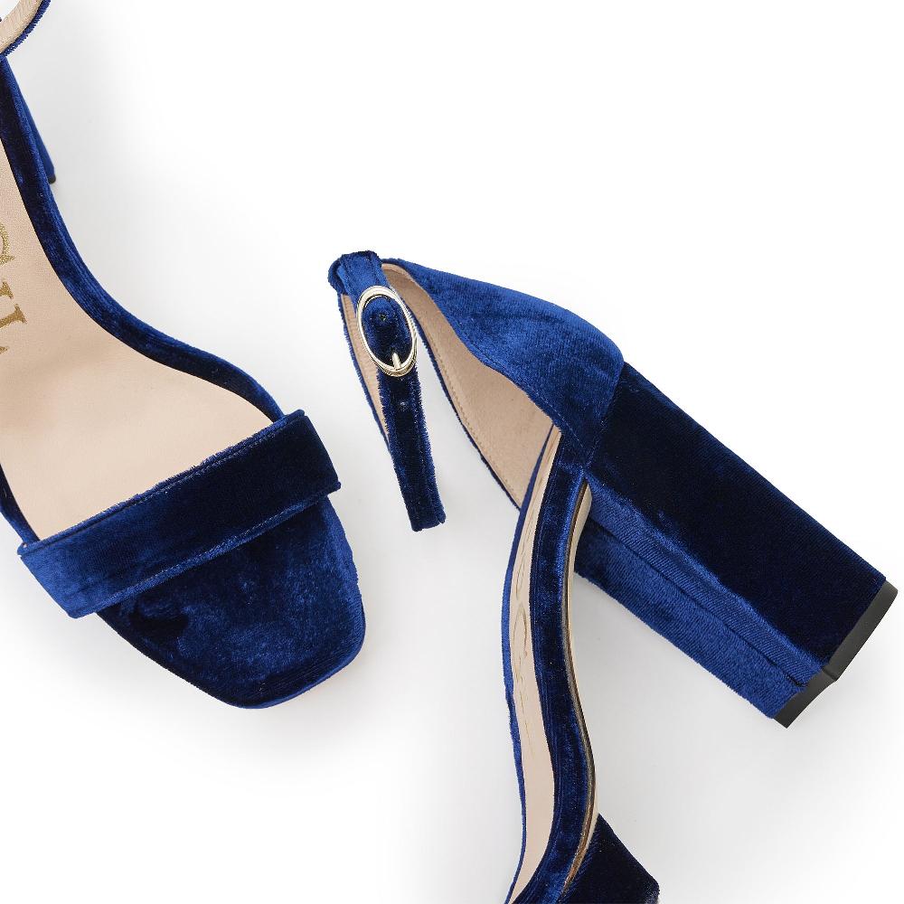 paco gil ANASTASIA NAVY VELVET Rebajas top