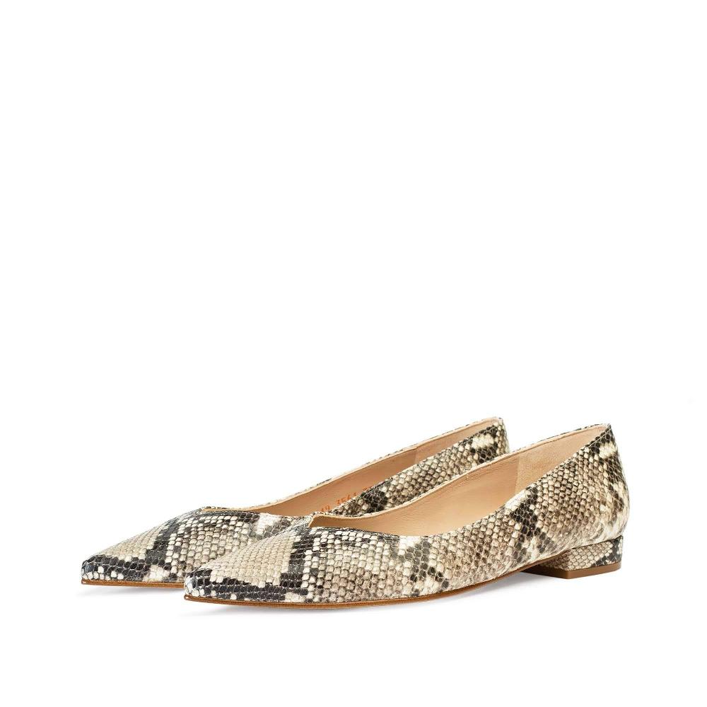 paco gil MARTINA TAUPE SNAKE Última moda