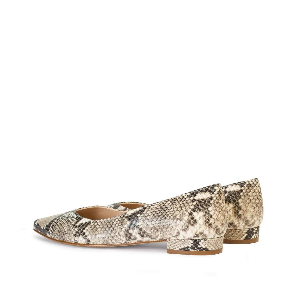 paco gil MARTINA TAUPE SNAKE Última moda