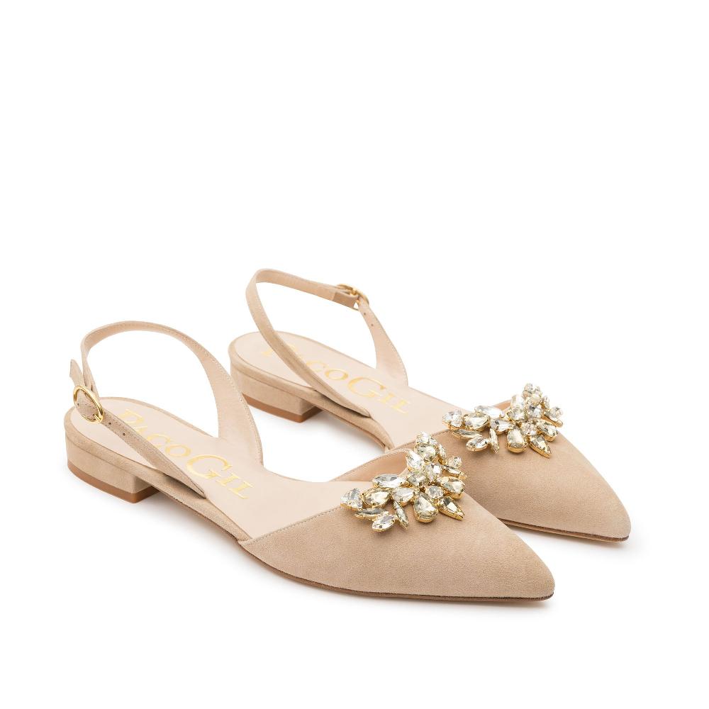 paco gil AMELIA BEIGE SUEDE Ofertas de temporada