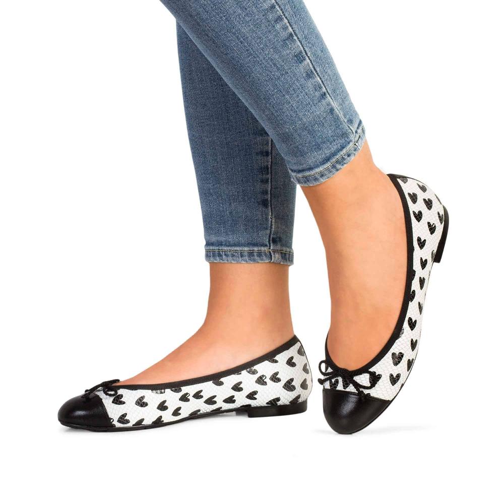 paco gil ROSALÍA BLACK & WHITE SNAKE HEARTS Rebajas de fin de temporada
