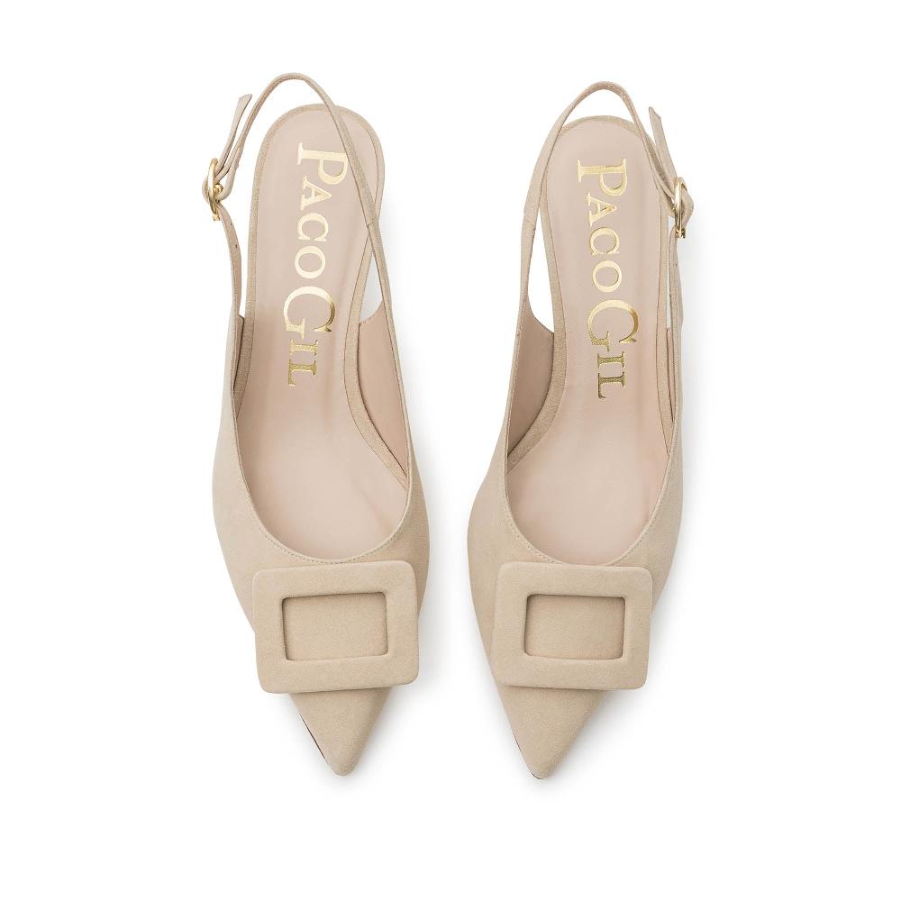 paco gil PENELOPE BEIGE SUEDE Promoción por tiempo limitado