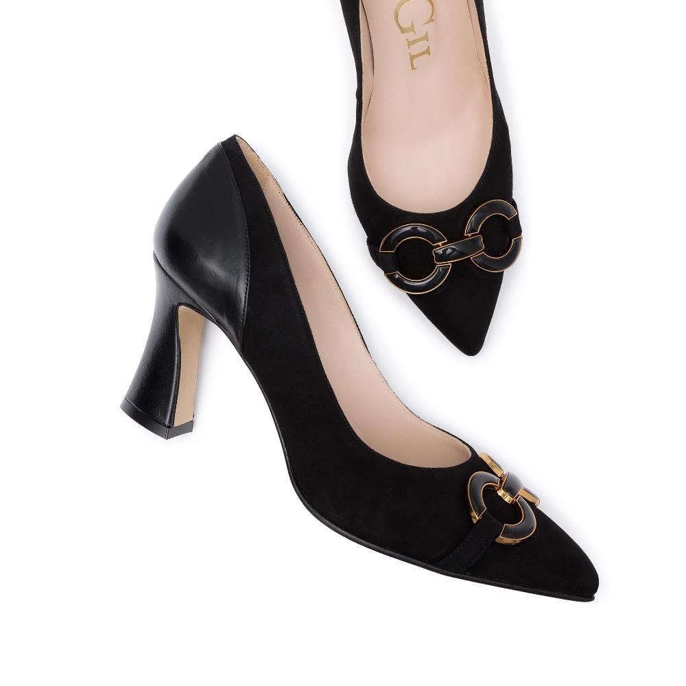 paco gil LUCRECIA BLACK SUEDE/NAPA Oferta exclusiva