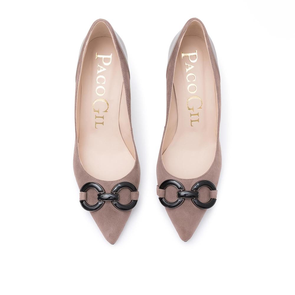 paco gil LUCRECIA TOPO SUEDE/NAPA Descuento por venta flash