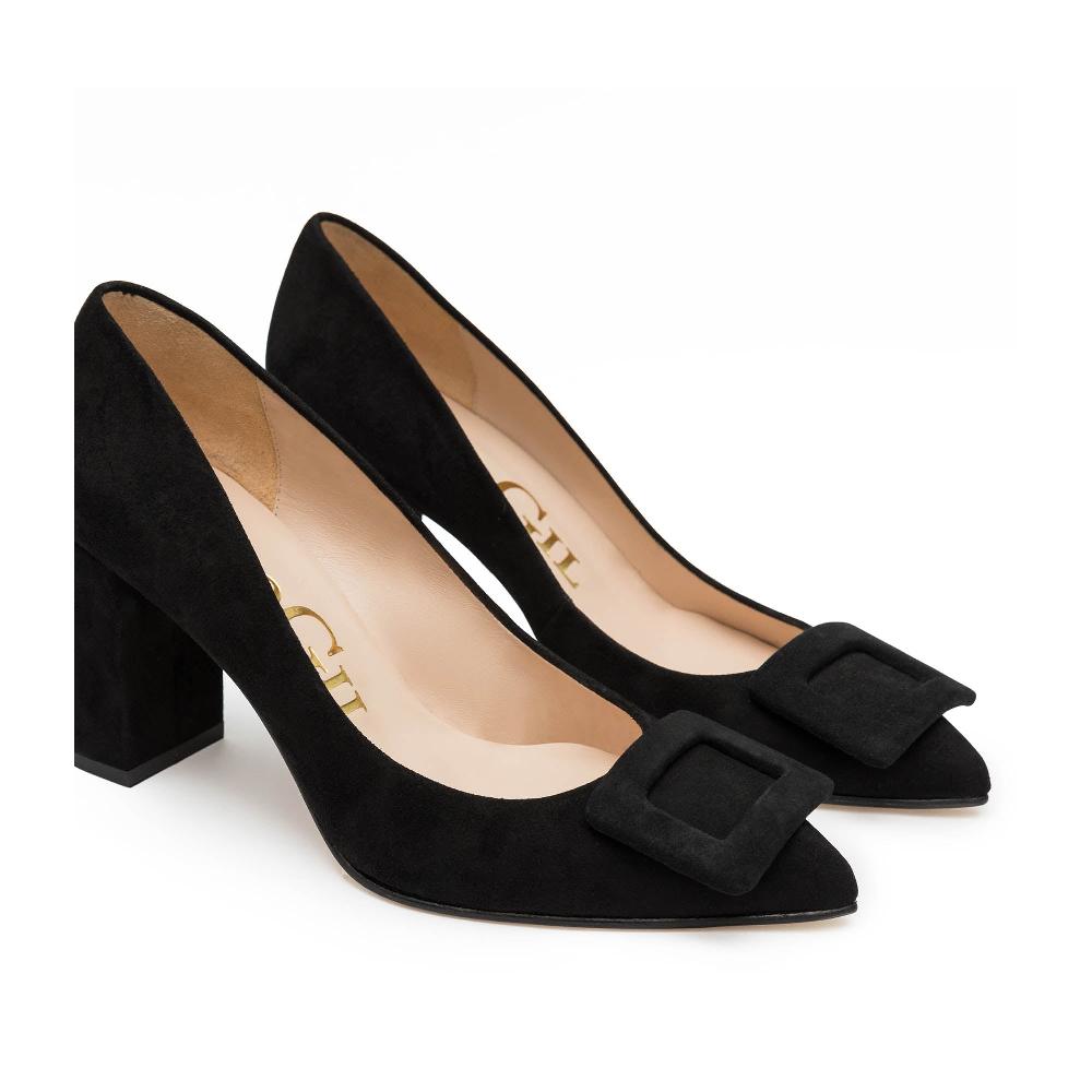 paco gil RHODA BLACK SUEDE Envío internacional gratuito
