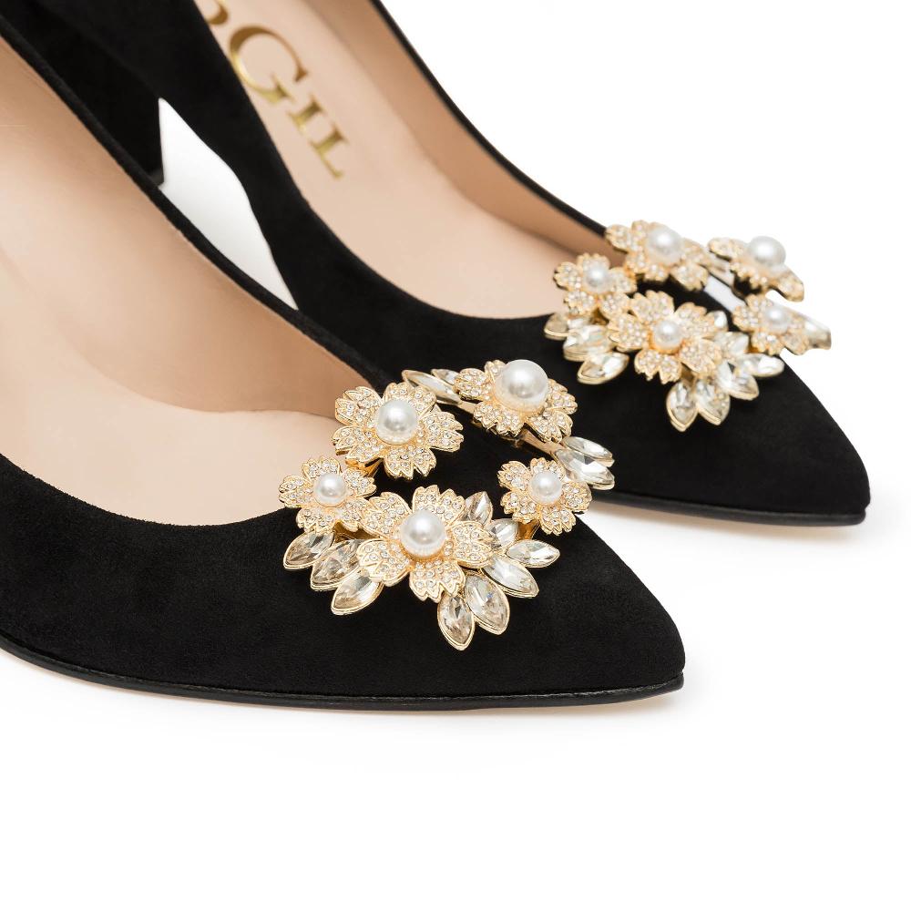 paco gil LAINA BLACK SUEDE En oferta