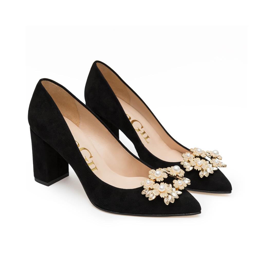 paco gil LAINA BLACK SUEDE En oferta