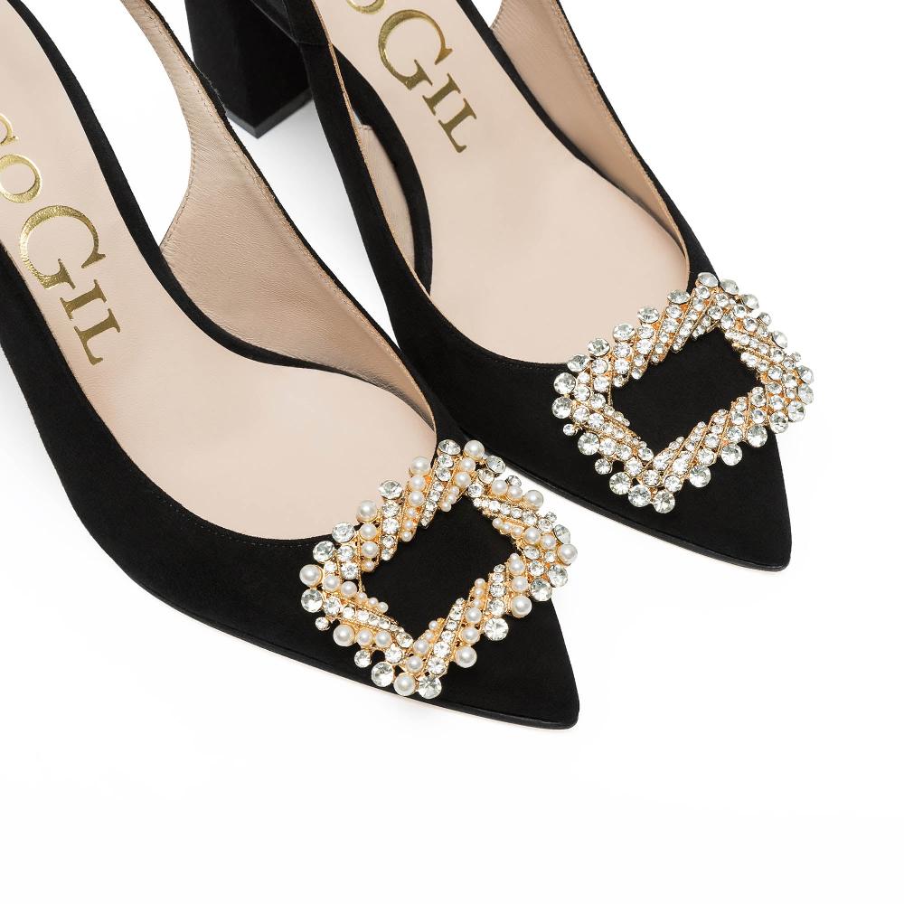 paco gil KAIA BLACK SUEDE Libre de impuestos