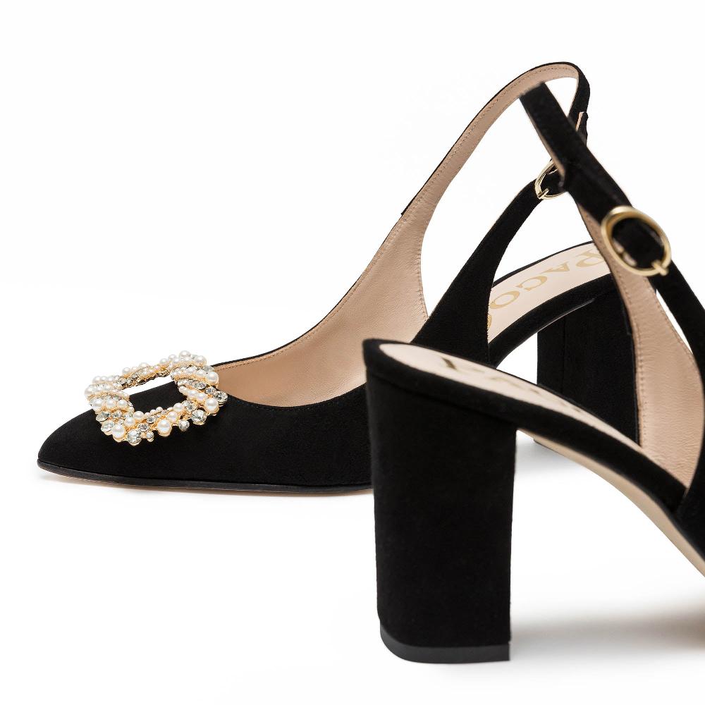 paco gil KAIA BLACK SUEDE Libre de impuestos