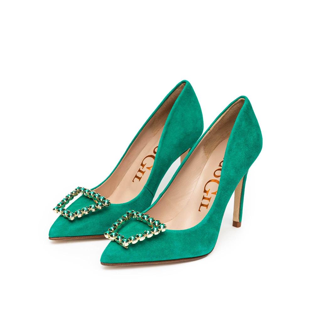 paco gil SHASA GREEN SUEDE Última moda