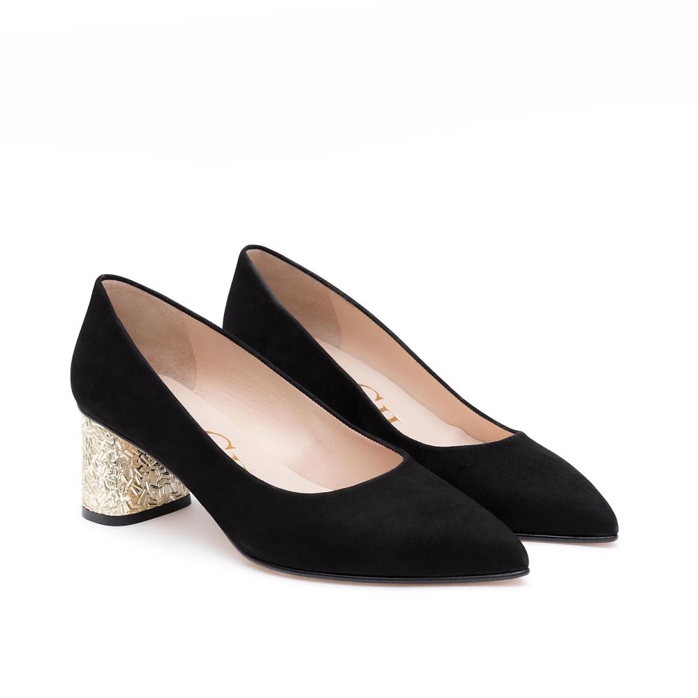 paco gil OCTAVIA BLACK SUEDE Ofertas especiales