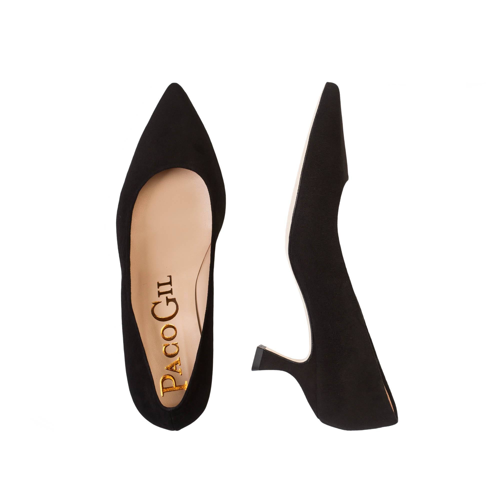 paco gil AITANA BLACK SUEDE Precio ultrabajo