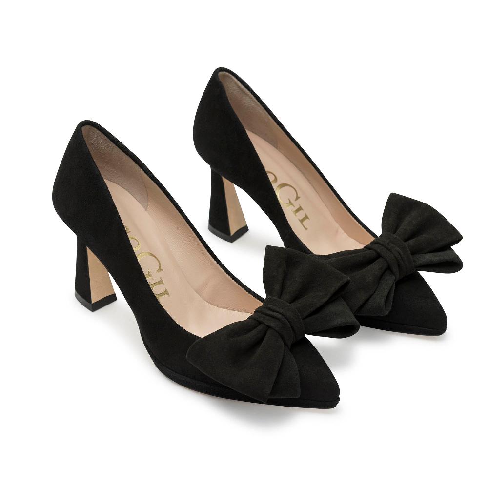 paco gil CLARA BLACK SUEDE Venta caliente