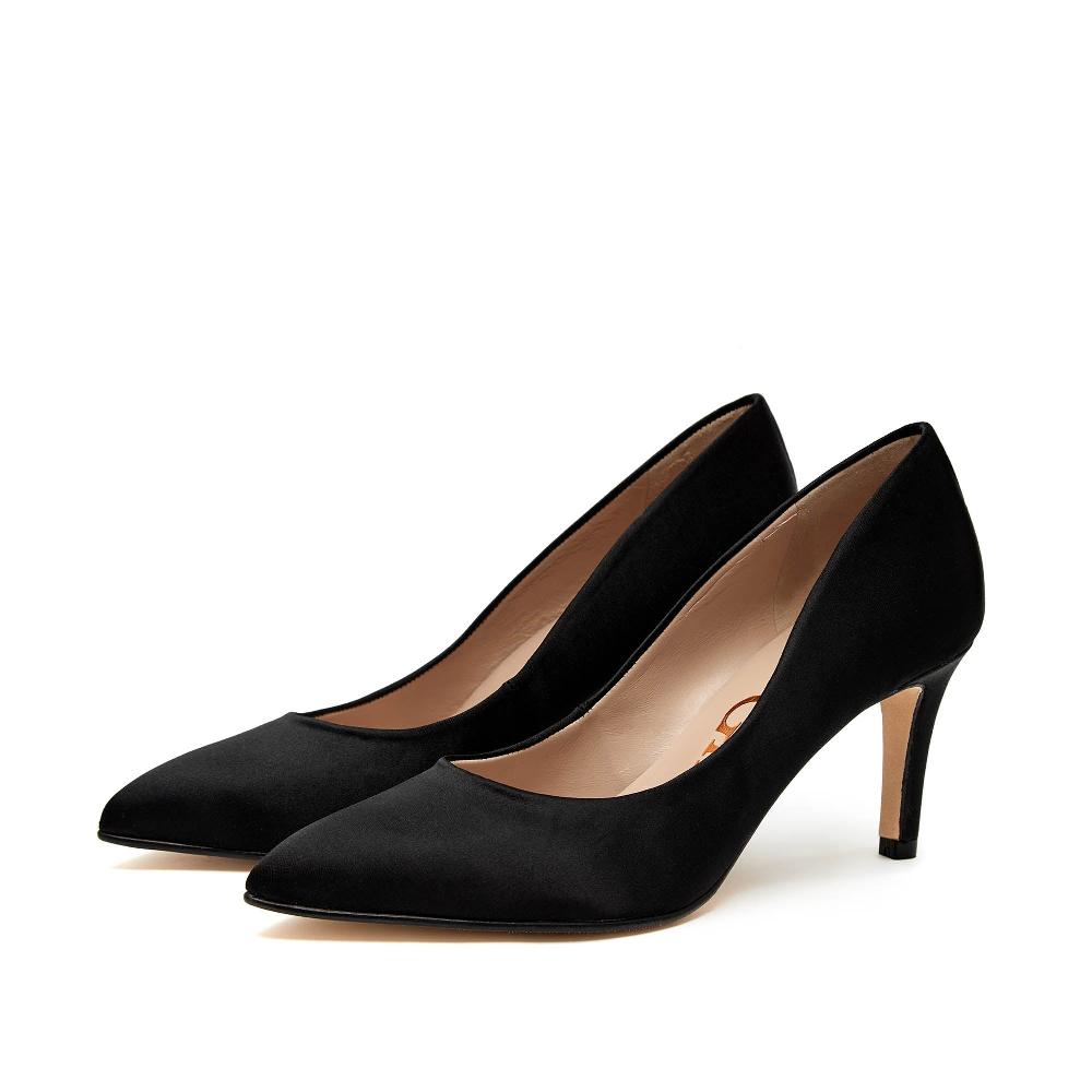 paco gil RITA BLACK IMPERIAL SATIN Envío internacional gratuito