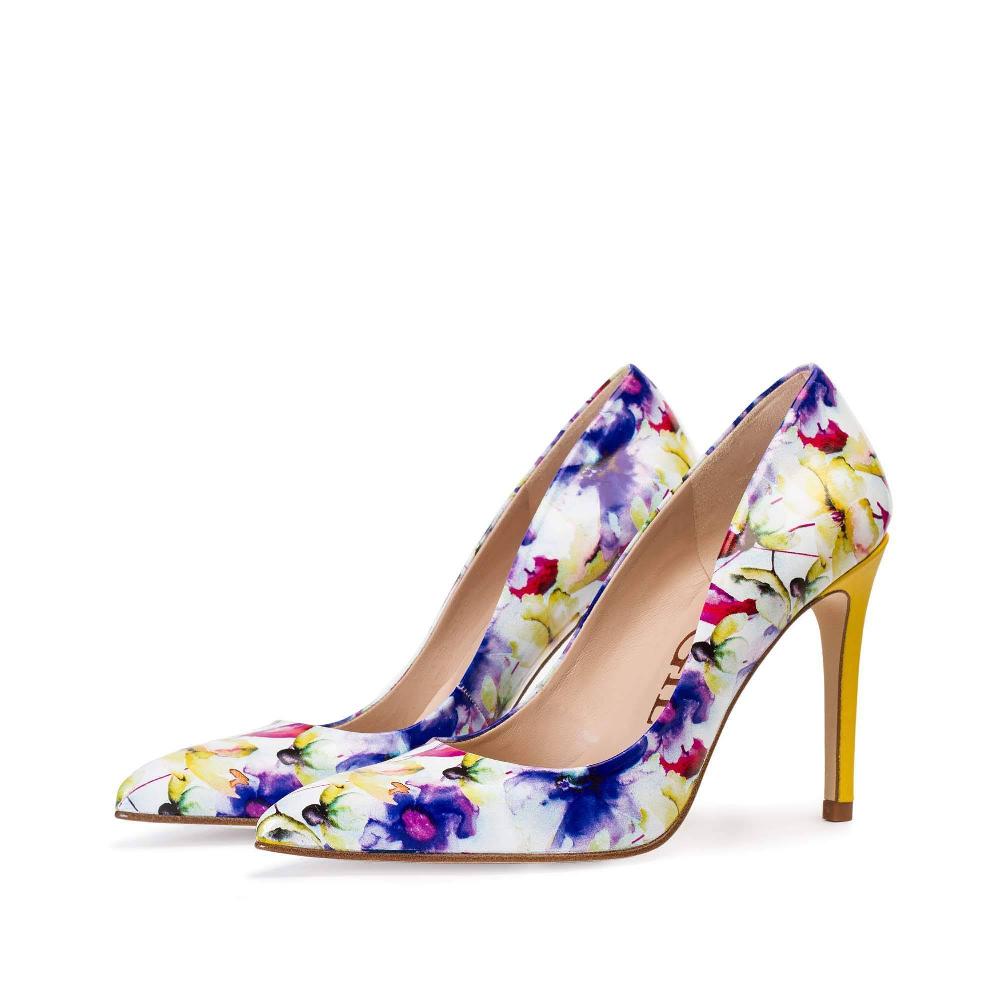 paco gil IRIS OCRE FLOWER PRINT Descuentos del mes