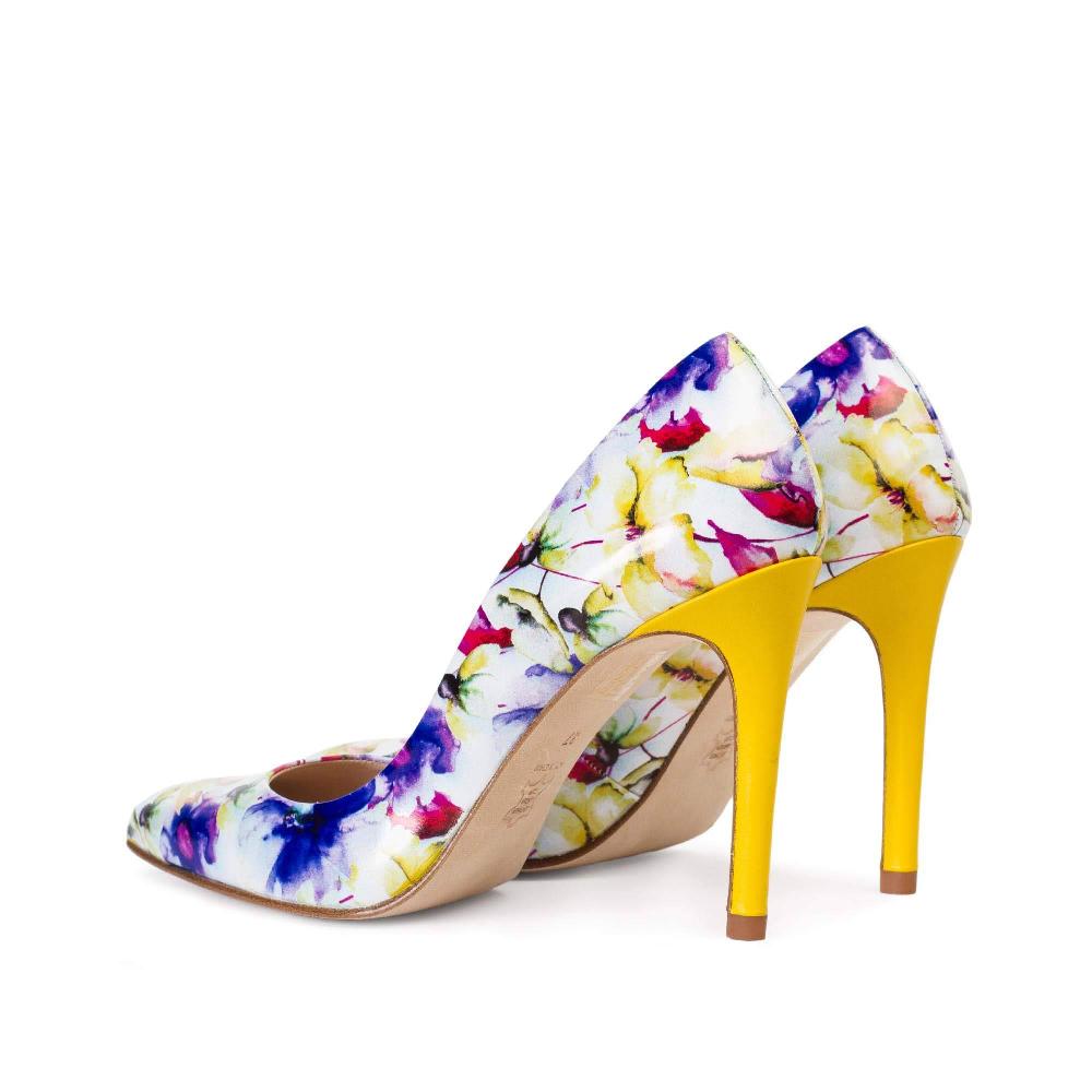paco gil IRIS OCRE FLOWER PRINT Descuentos del mes
