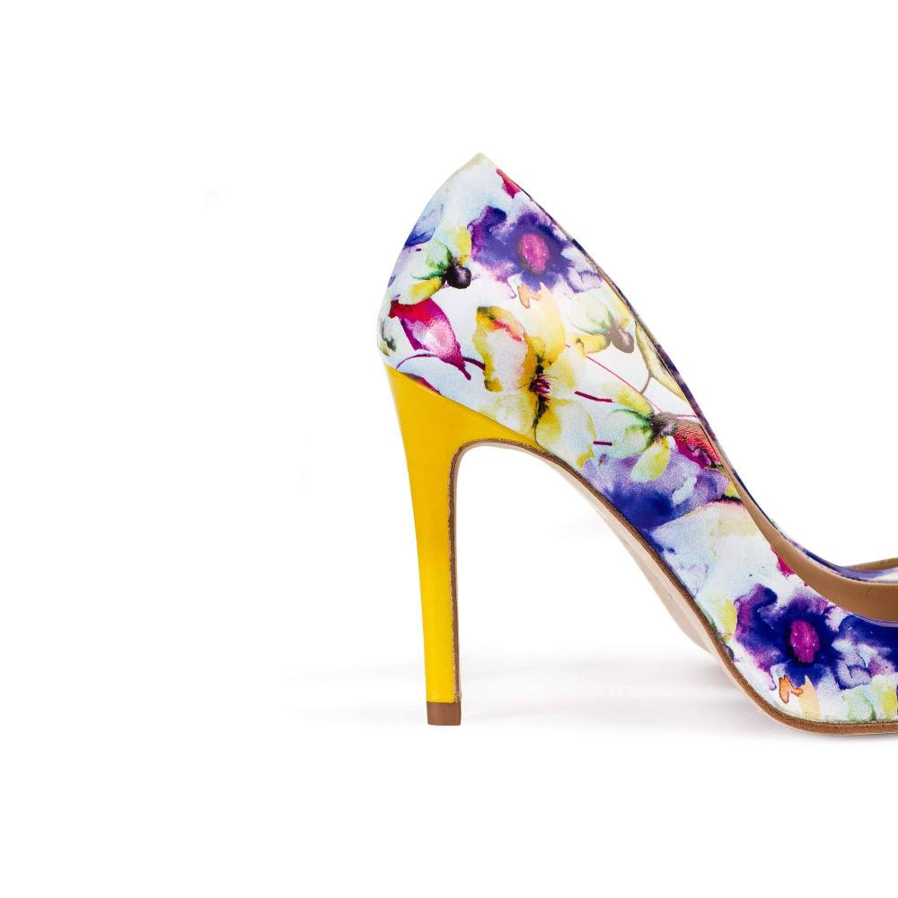 paco gil IRIS OCRE FLOWER PRINT Descuentos del mes