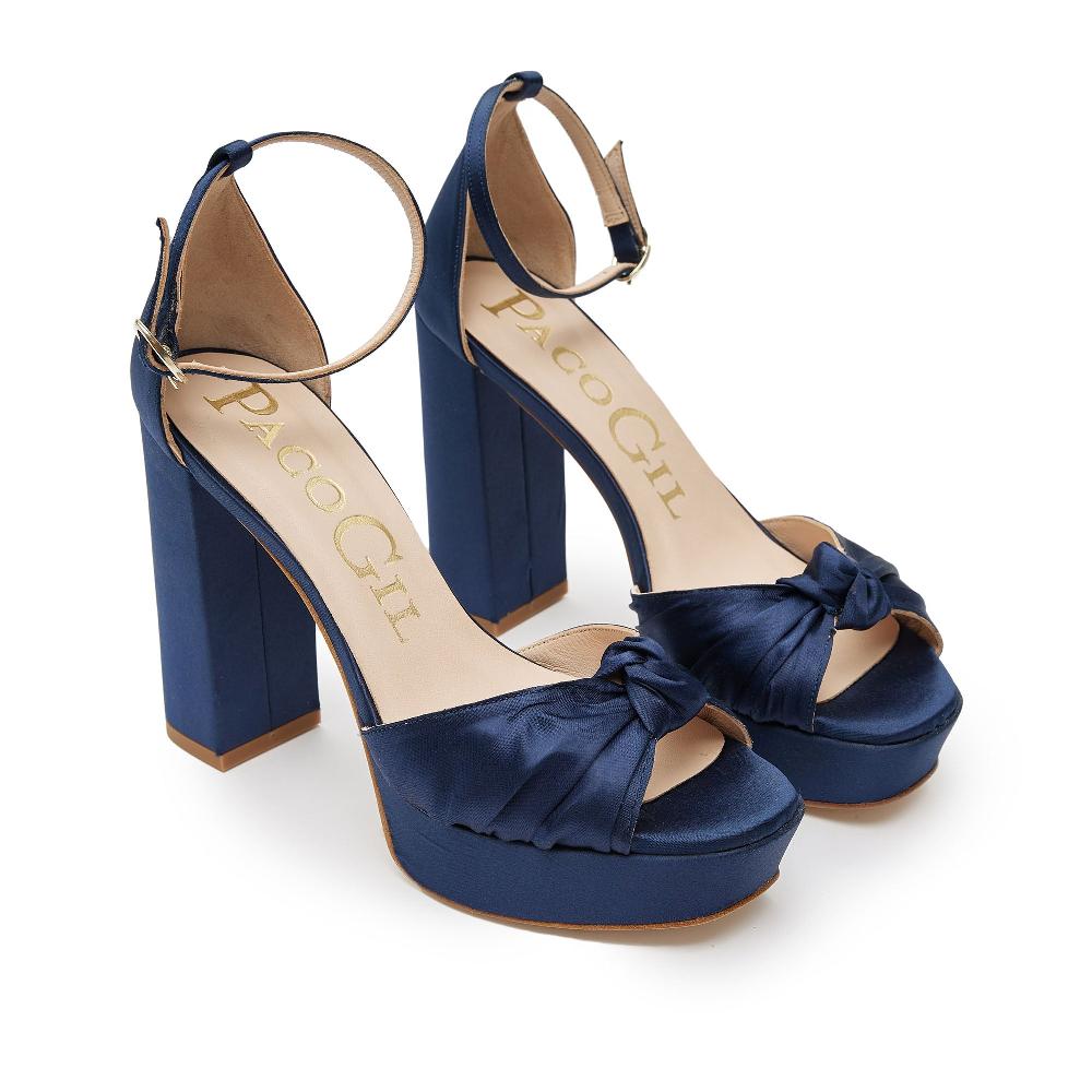 paco gil ALANA NAVY SATIN Precio ultrabajo