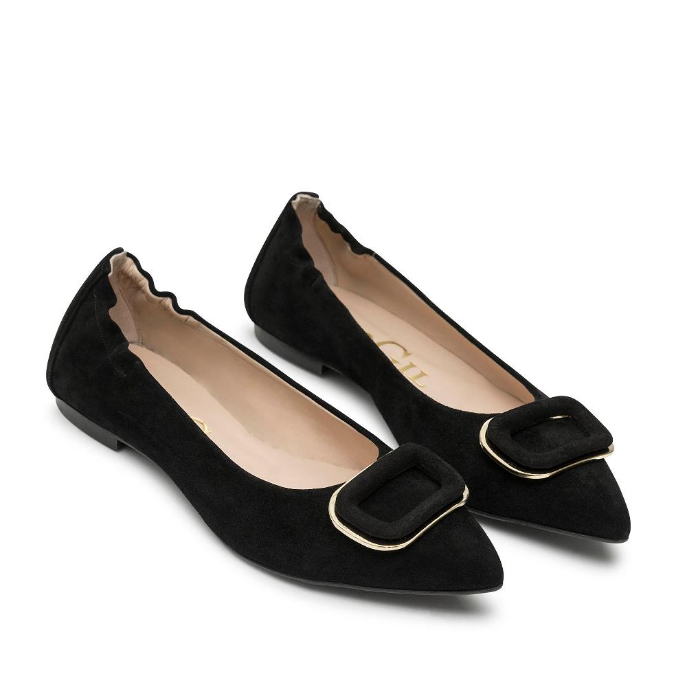 paco gil FRIDA BLACK SUEDE Mejor oferta