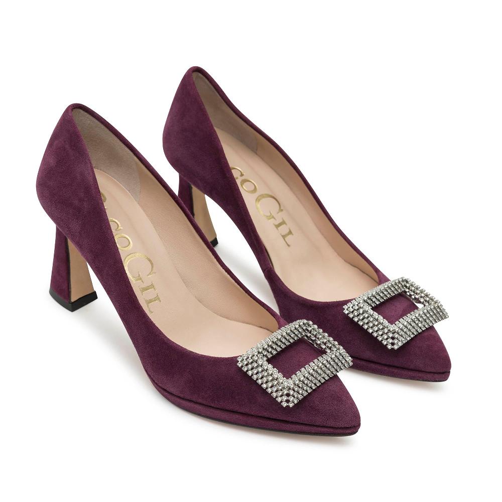 paco gil PATRICIA AUBERGINE SUEDE Ahorra y exporta