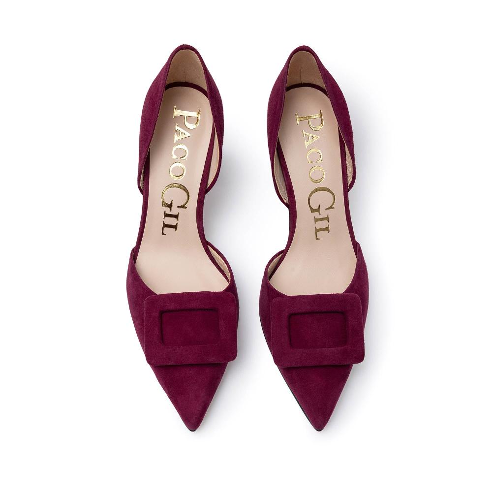 paco gil JANE WINE SUEDE Descuento por venta flash