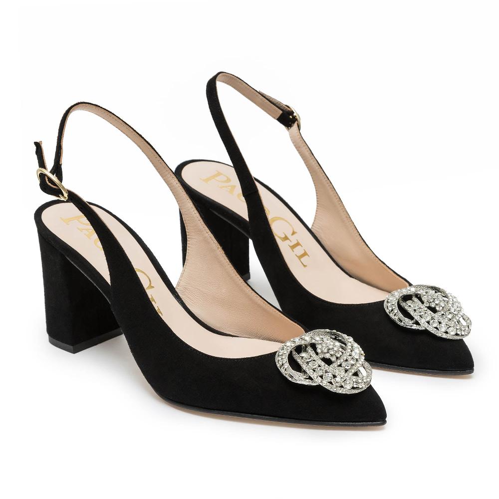 paco gil MAYA BLACK SUEDE Outlet