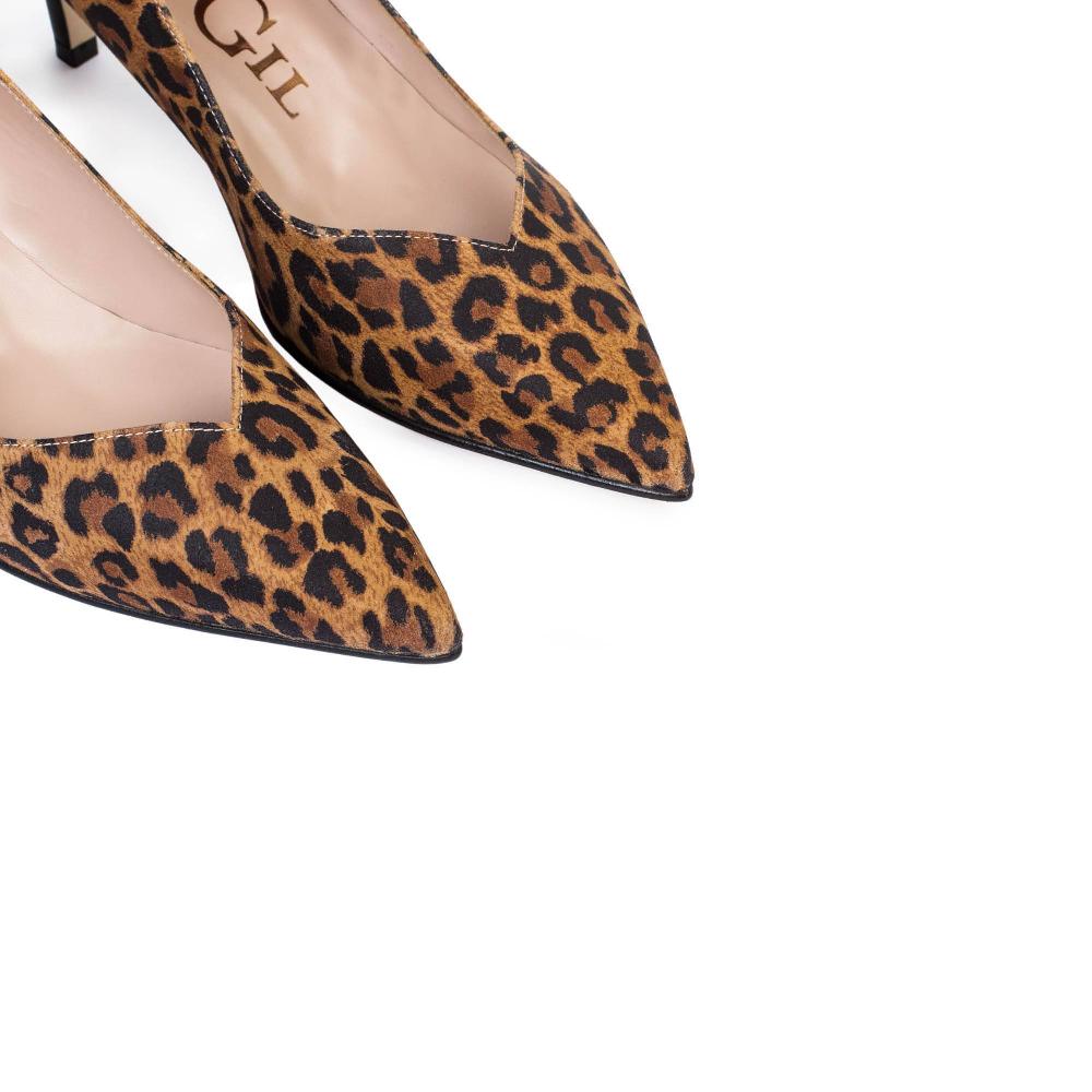 paco gil VIOLETA LEOPARD SUEDE Descuento