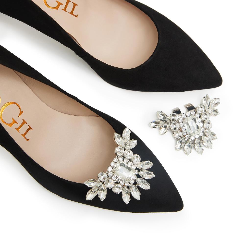 paco gil RITA BLACK SUEDE/BRIGHT SUN Tienda