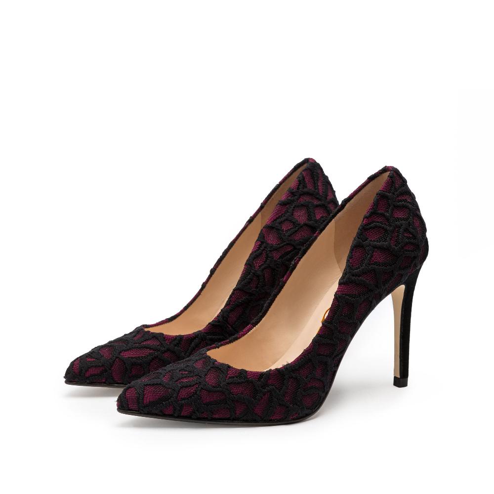 paco gil DESIRE RED/BLACK BROCADE Mejor oferta