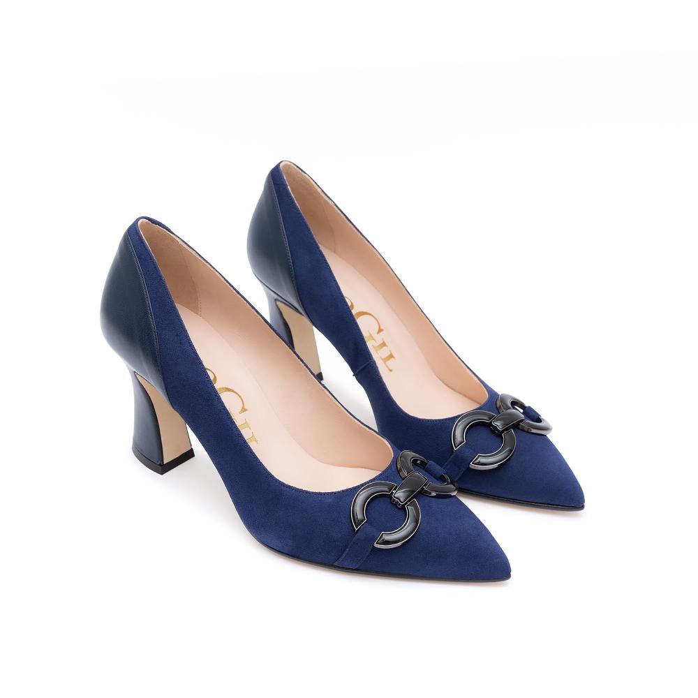 paco gil LUCRECIA NAVY SUEDE/NAPA ÚLTIMAS EDICIONES