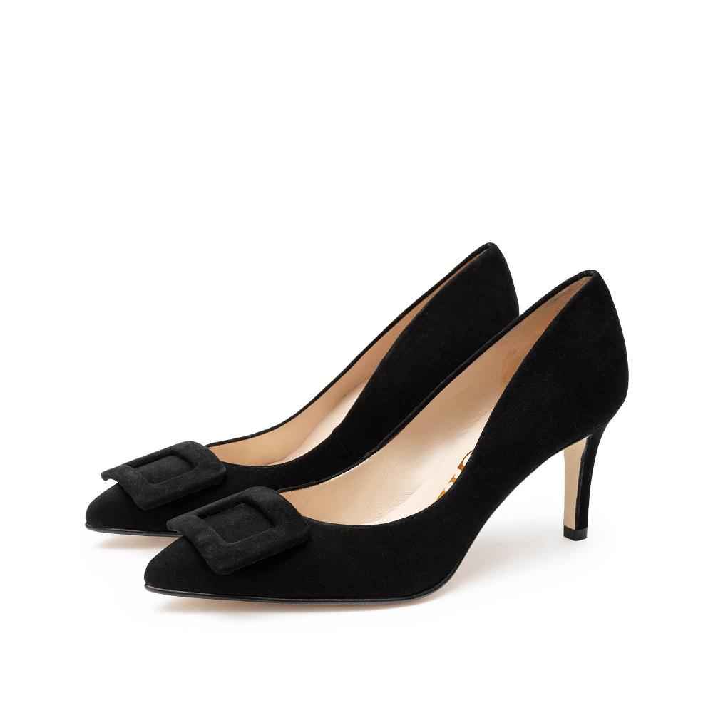 paco gil LYRA BLACK SUEDE BOW Solo queda un día