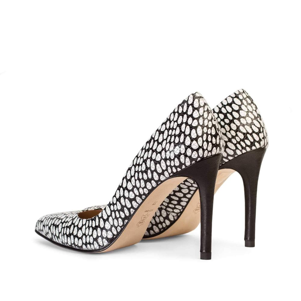 paco gil IRIS BLACK/WHITE SNAKE DOTS En línea