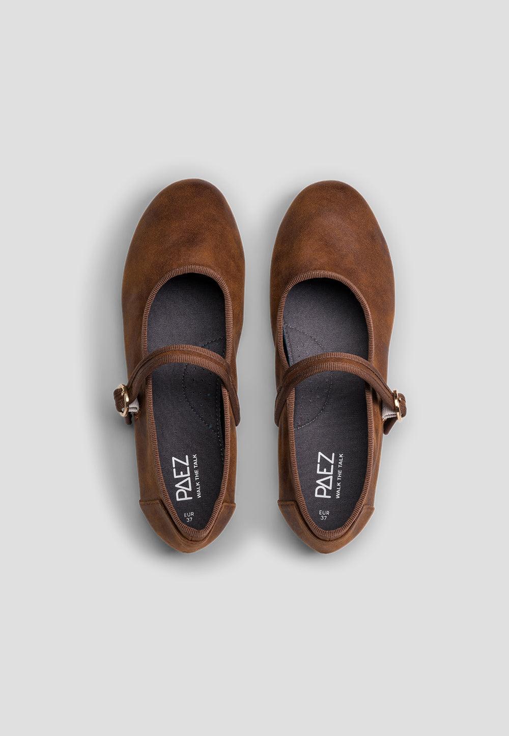 paez MARY JANE MICROFIBER NAPA CAMEL Última moda