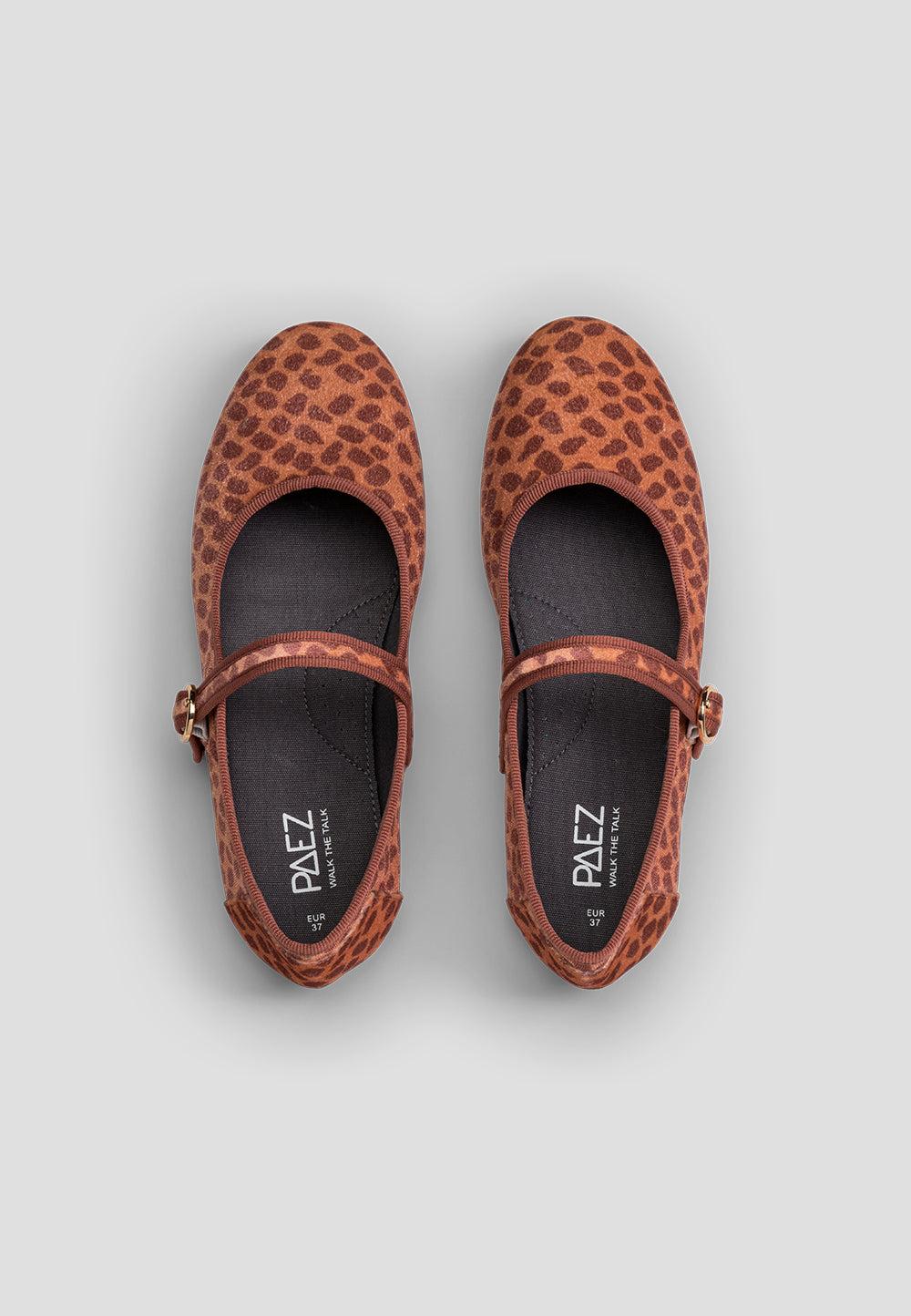 paez MARY JANE VELVET TERRACOTA Rebajas de fin de temporada