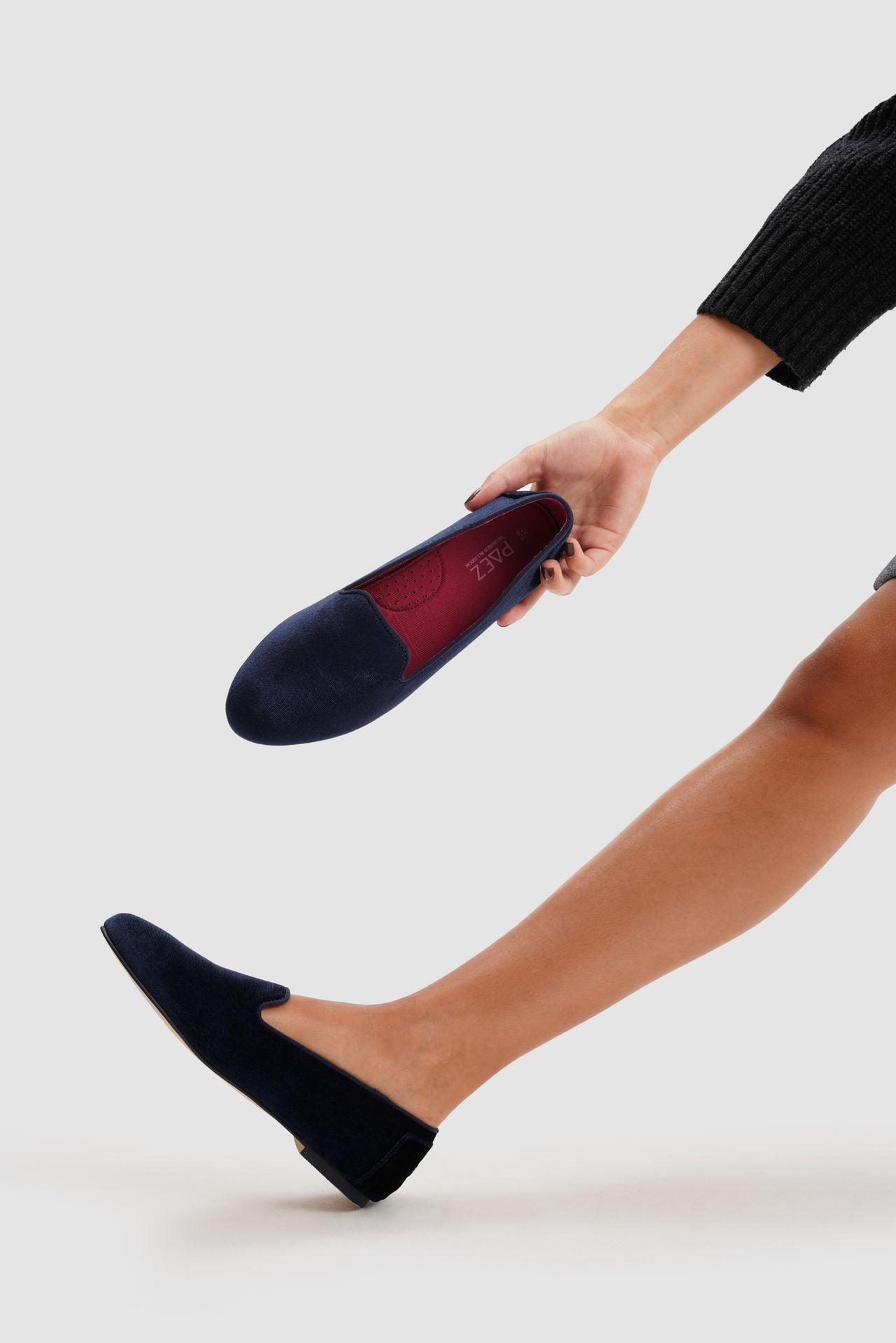 paez SLIPPER VELVET BLUEBERRY Grandes descuentos